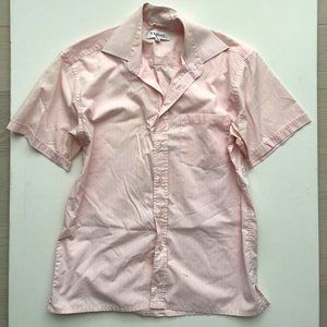 Vizoni Uomo Light Pink Stripe Button Shirt ( S )